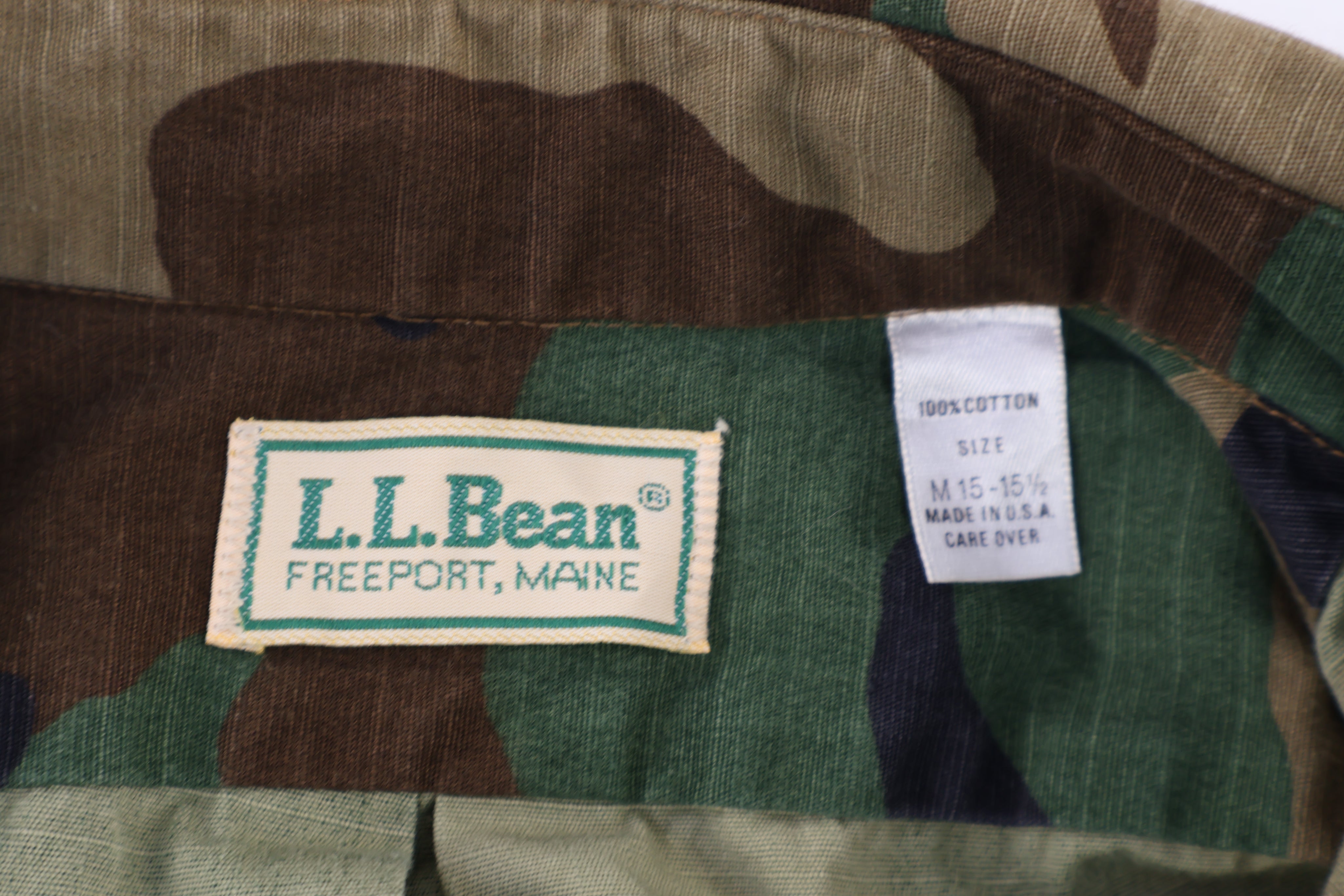 90's L.L. Bean Camo LS Button Down - Button Ups/Downs - Thrifted Threads