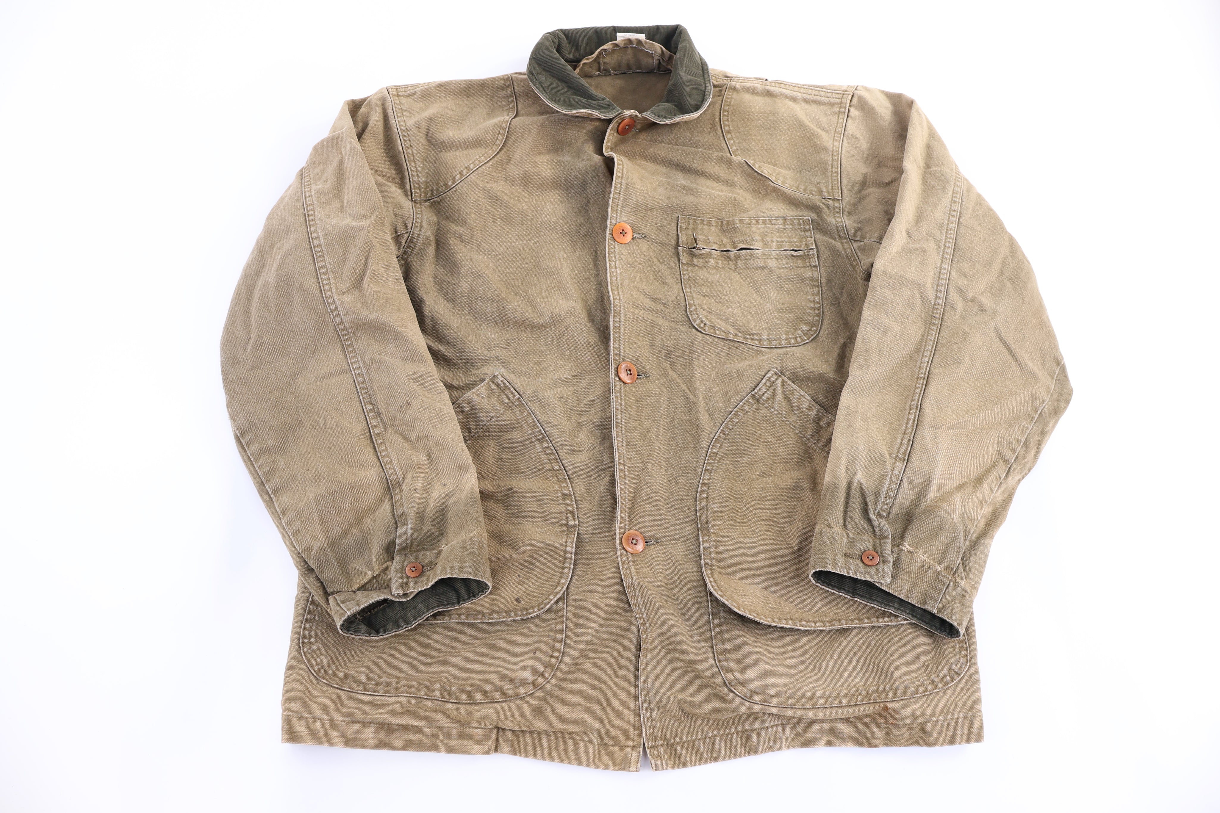 90's L.L. Bean Khaki Chore Jacket - Jacket - Thrifted Threads