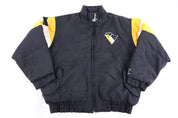 90's Logo Athletics Pittsburgh Penguins Hockey Puffer Jacket - Jacket - Thrifted Threads