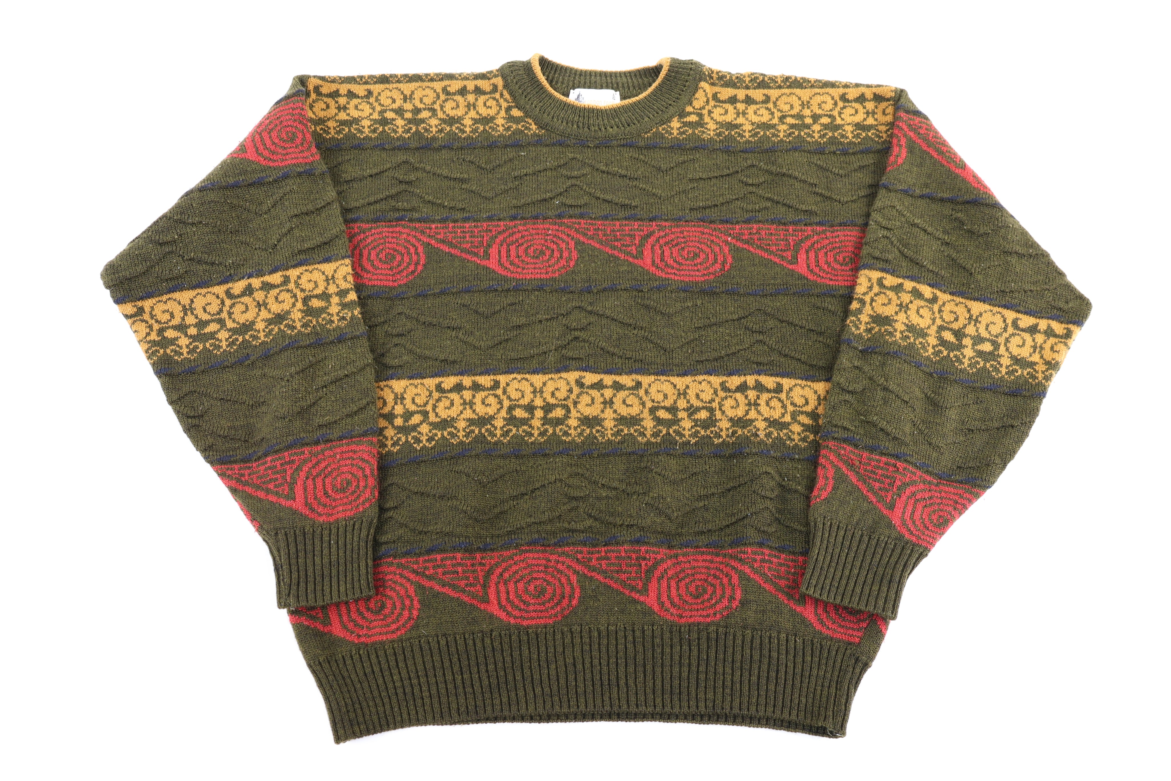90's London Fog Multicolor Knit Sweater - Sweater - Thrifted Threads