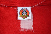 90's Looney Tunes Red Quarter Zip Sweater - Sweater - Thrifted Threads