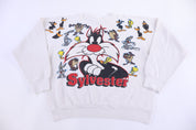 90's Looney Tunes Sylvester Graphic Sweatshirt - Sweatshirt - Thrifted Threads
