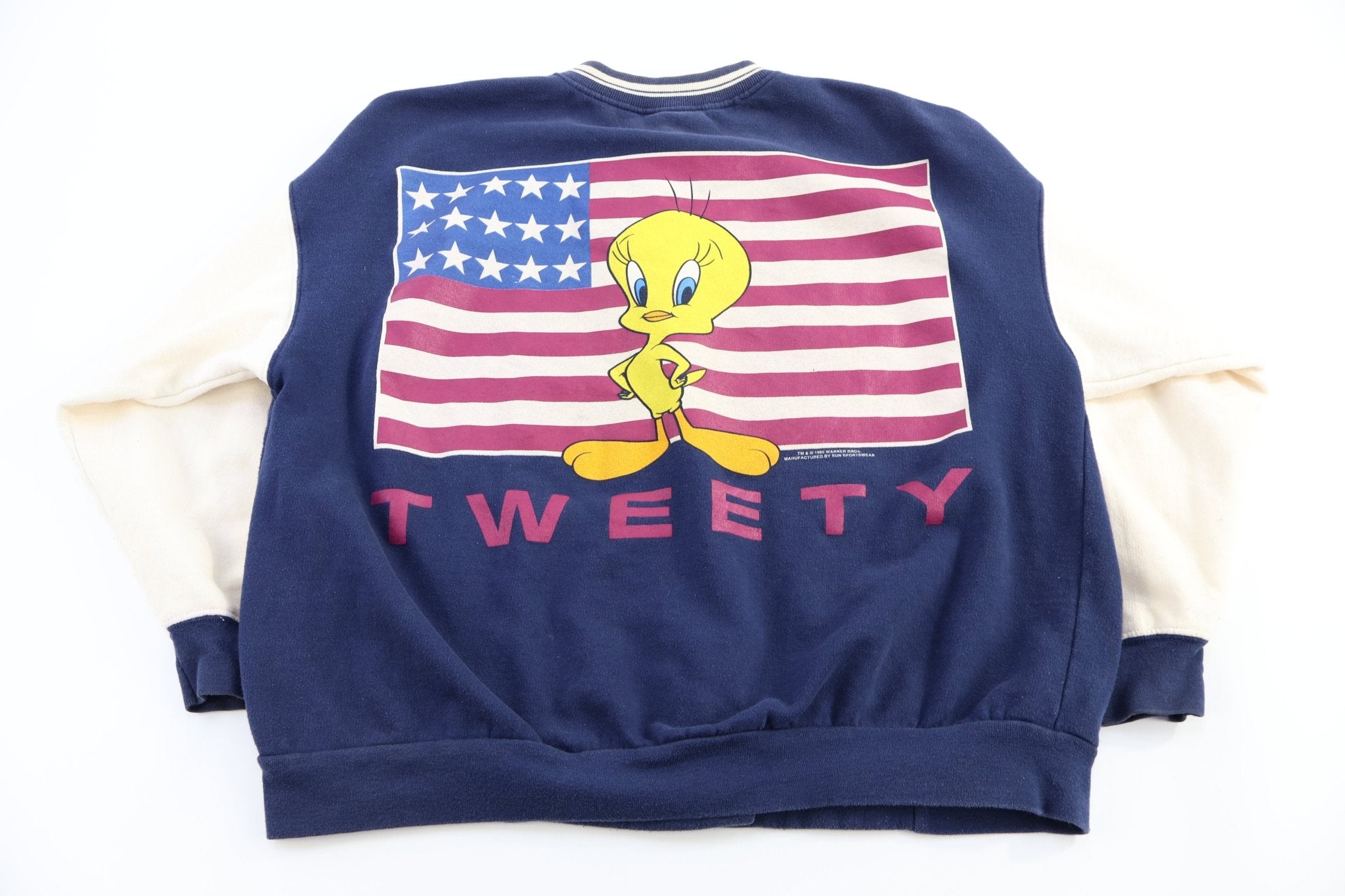 90's Looney Tunes Tweety Bird Bomber Jacket - jacket - Thrifted Threads