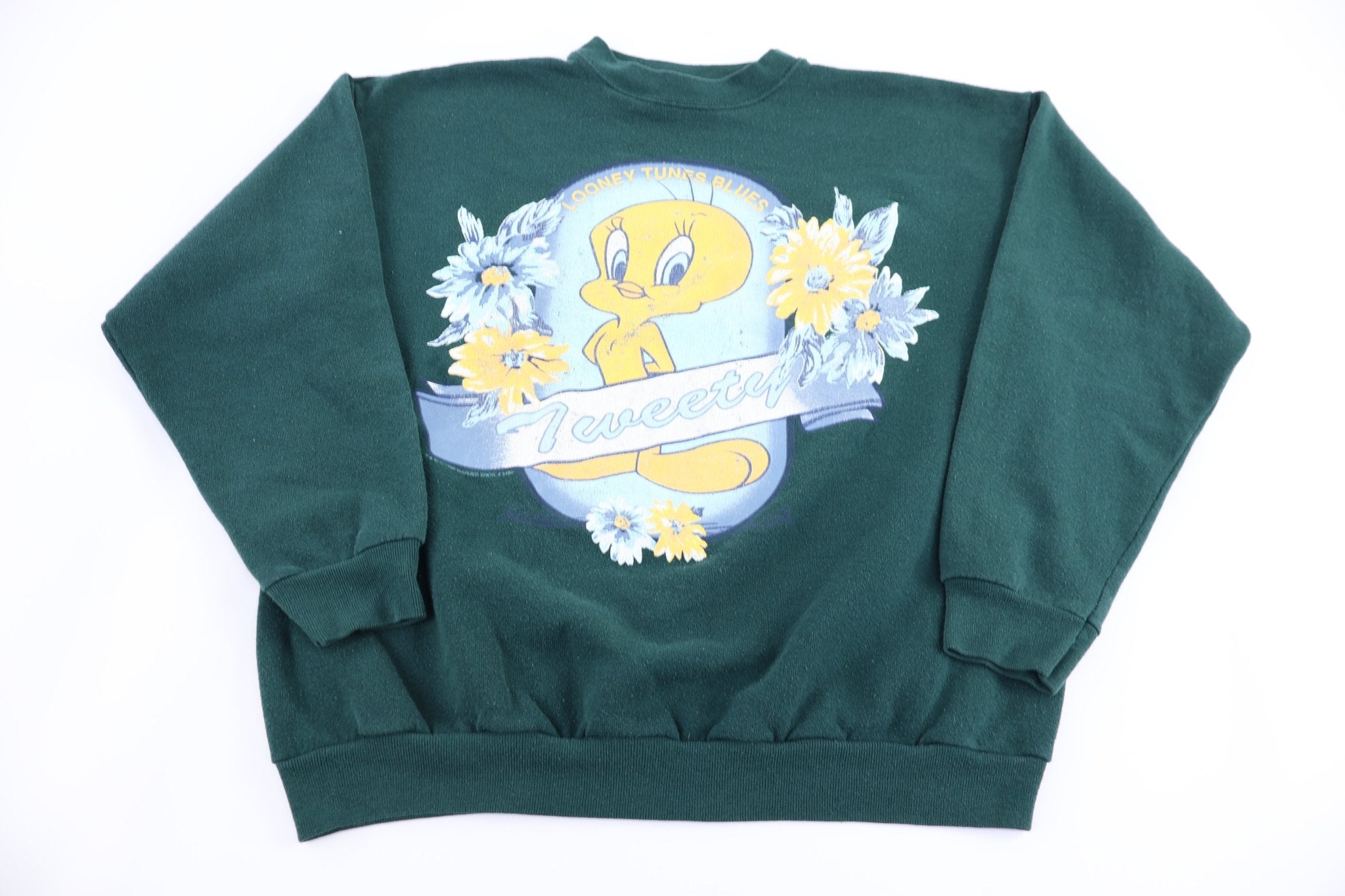 90's Looney Tunes Tweety Bird Graphic Sweatshirt - Sweatshirt - Thrifted Threads