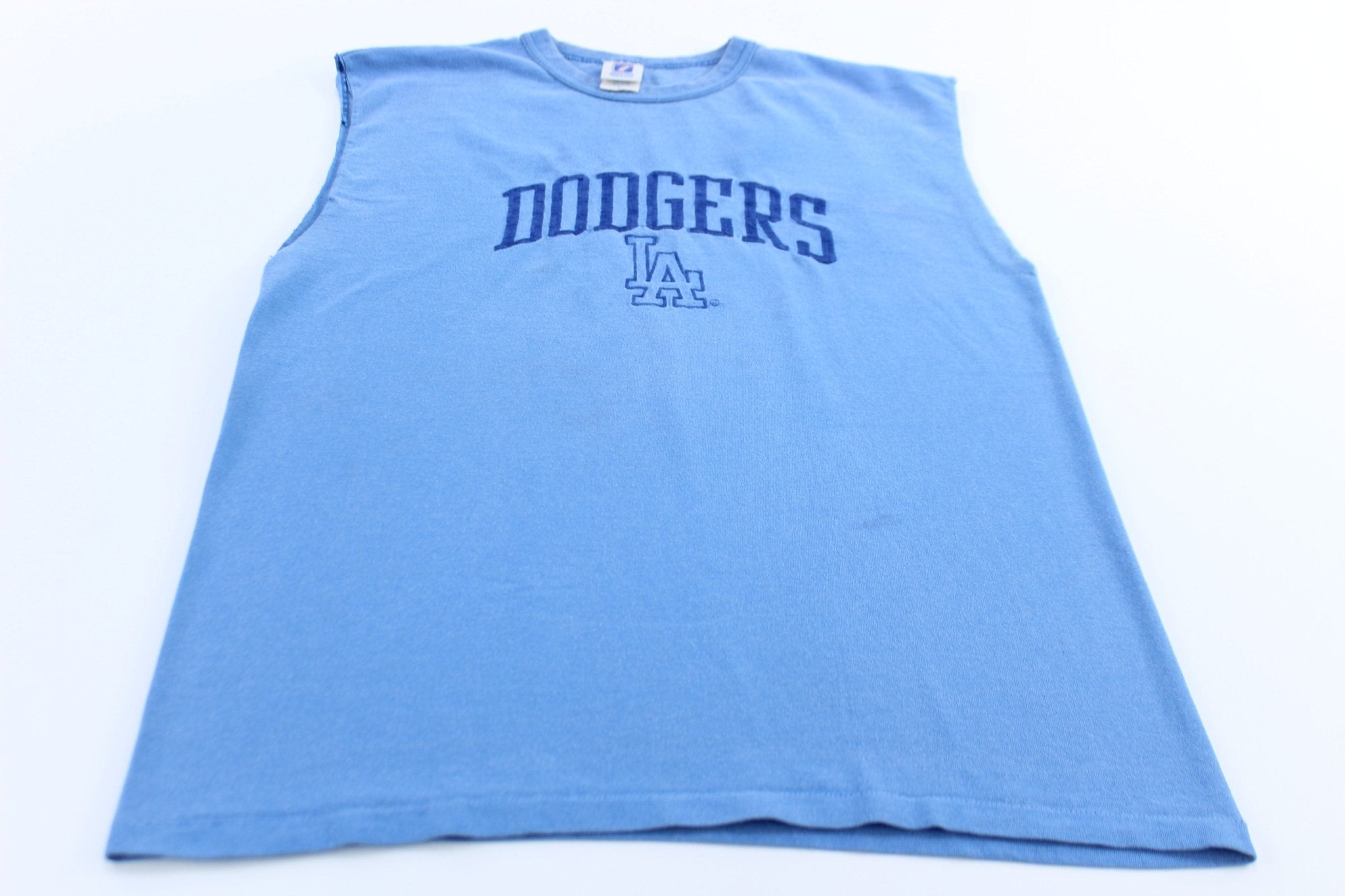 90's Los Angeles Dodgers Baseball Logo 7 Tank Top - ThriftedThreads.com