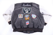 90's Los Angeles Raiders Football Jacket - Jacket - Thrifted Threads