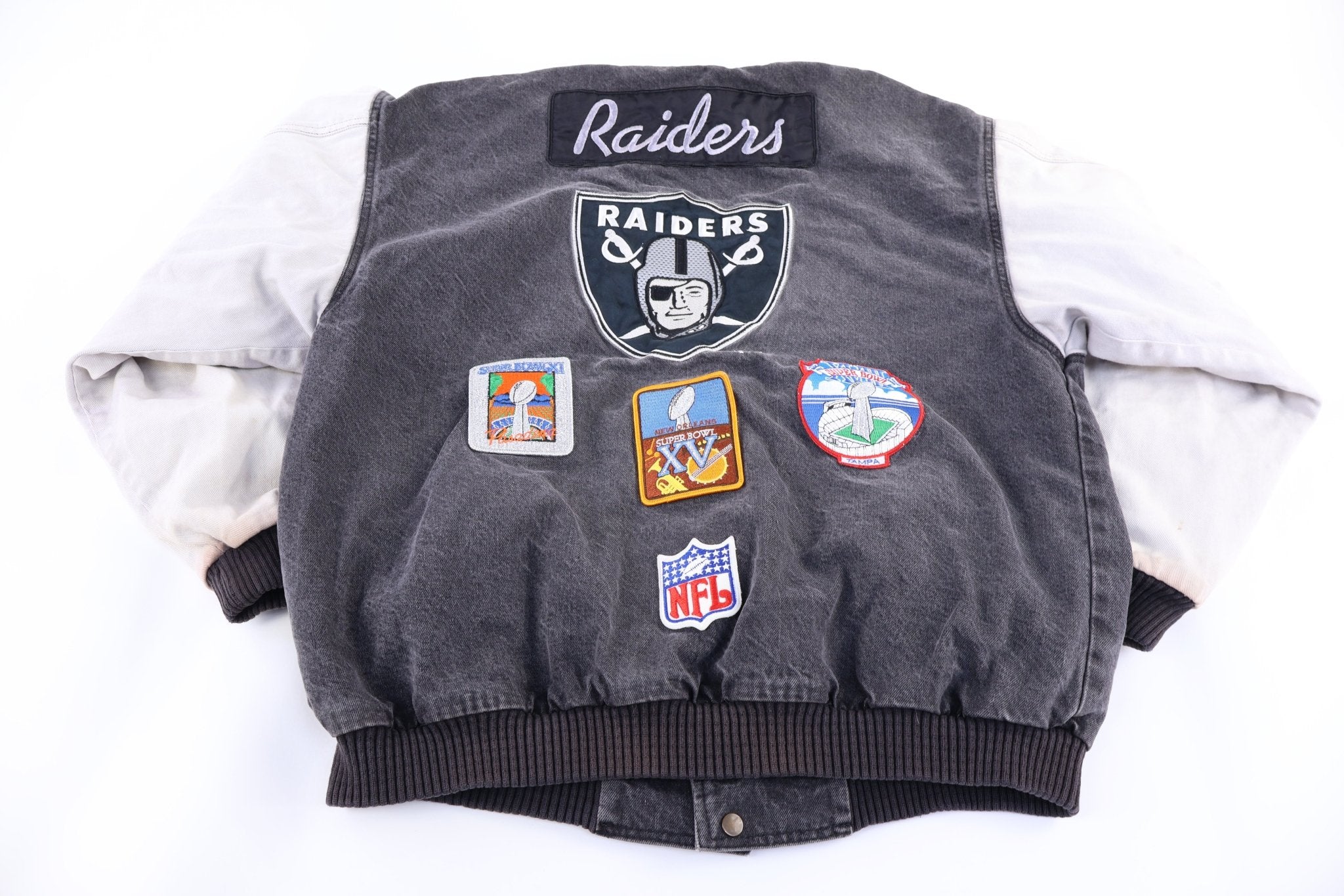 90's Los Angeles Raiders Football Jacket - Jacket - Thrifted Threads