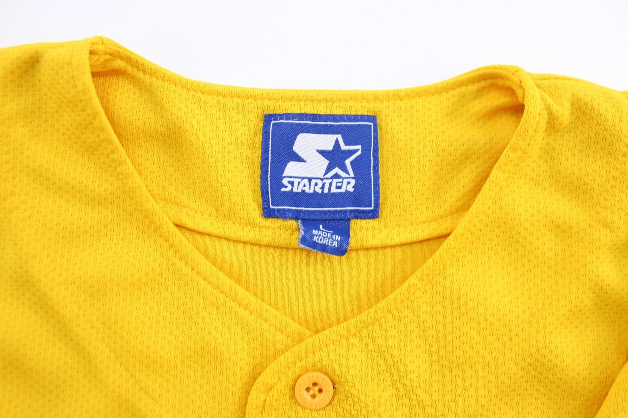 90's Louisiana State University Embroidered Starter Baseball Jersey - ThriftedThreads.com