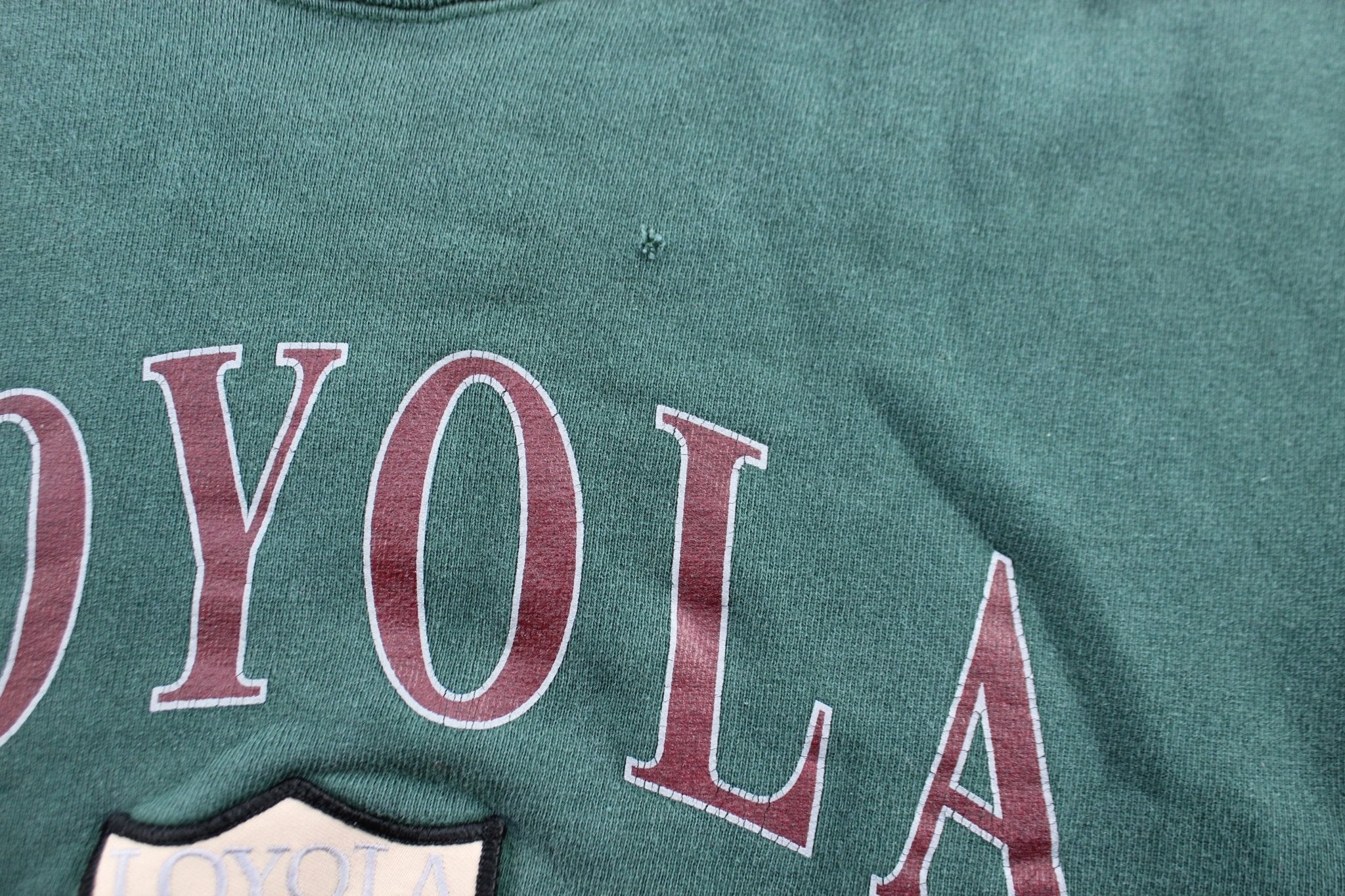 90's Loyola University Green Sweatshirt - ThriftedThreads.com