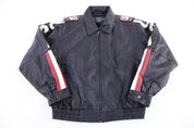 90's Lucky Leather USA Team Full Zip Leather Jacket - Jacket - Thrifted Threads