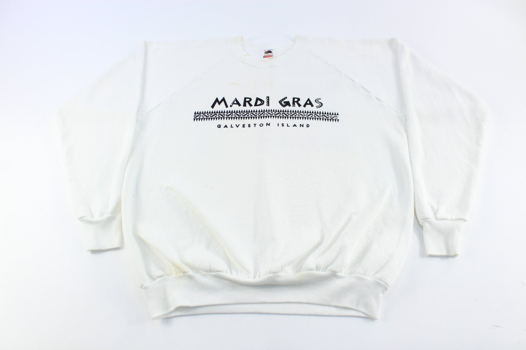 90's Mardi Gras Galveston Island Sweatshirt - ThriftedThreads.com