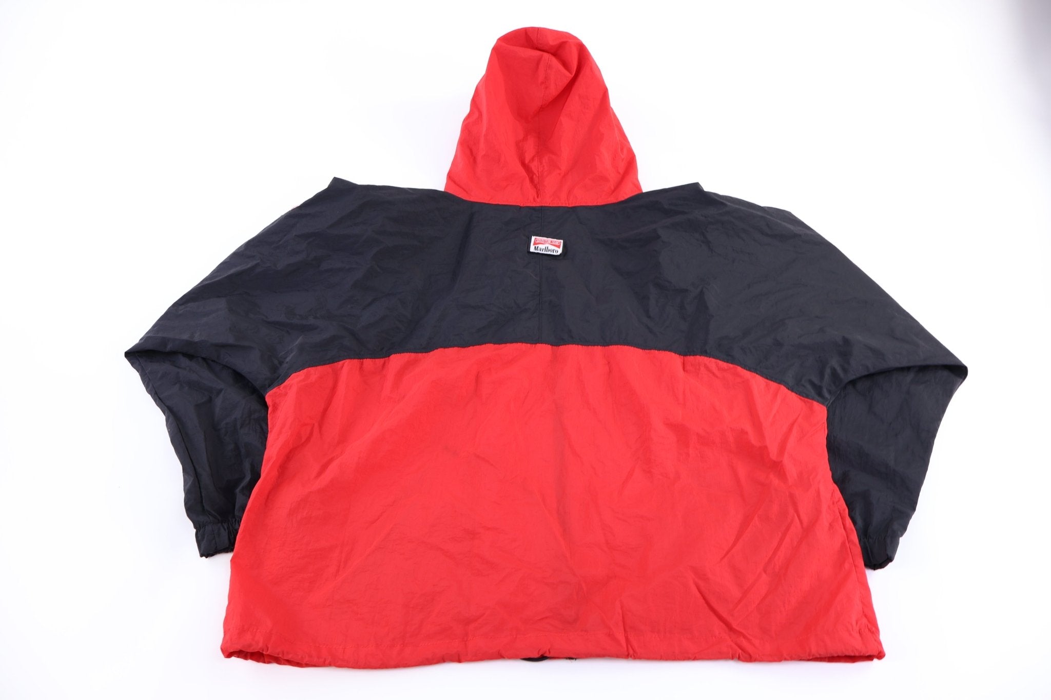 90's Marlboro Black & Red Pullover Windbreaker - Jacket - Thrifted Threads