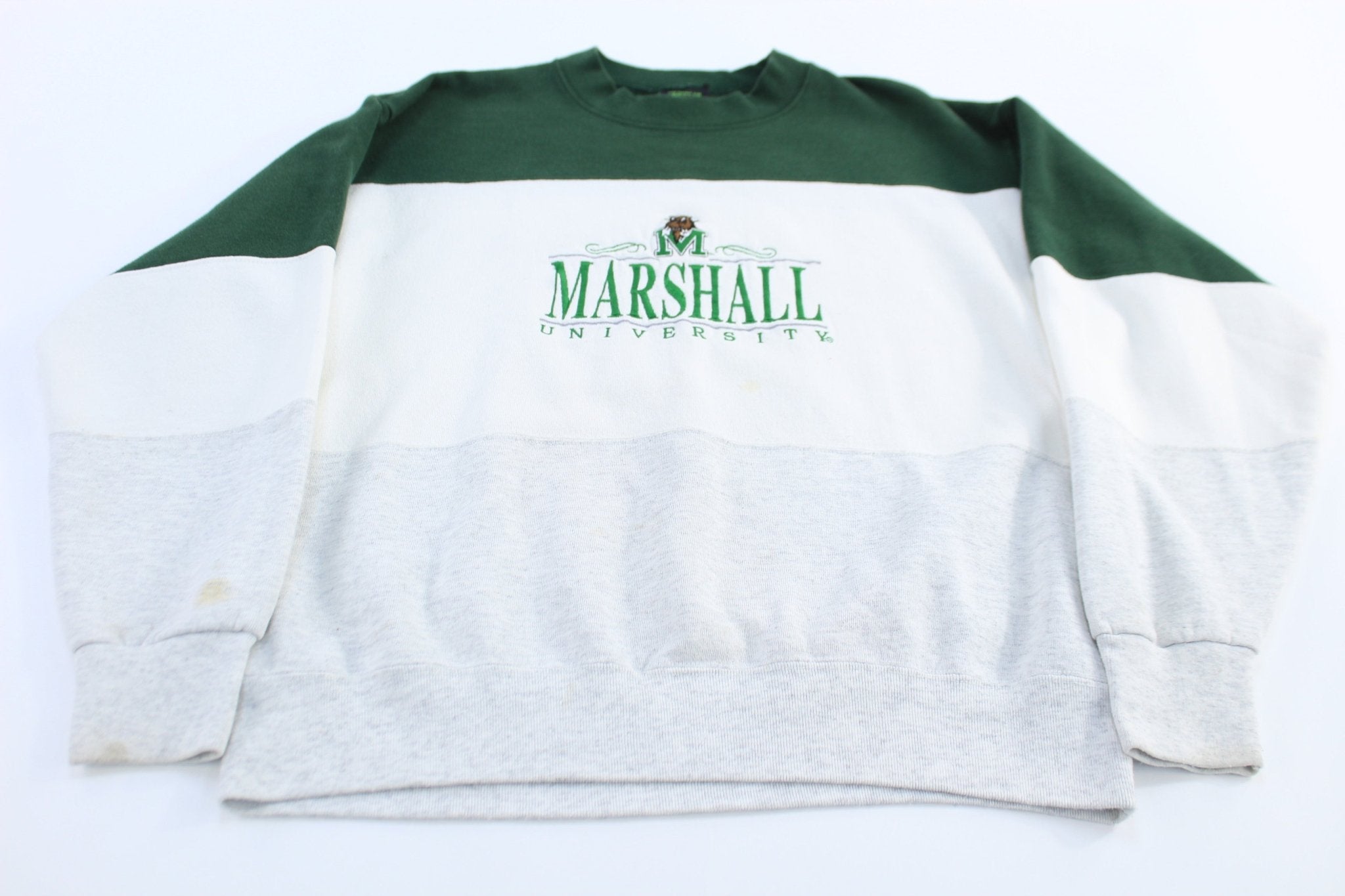 90's Marshall University Embroidered Sweatshirt - ThriftedThreads.com