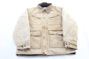 90's Master Made U.S.A. Light Tan Chore Jacket - ThriftedThreads.com