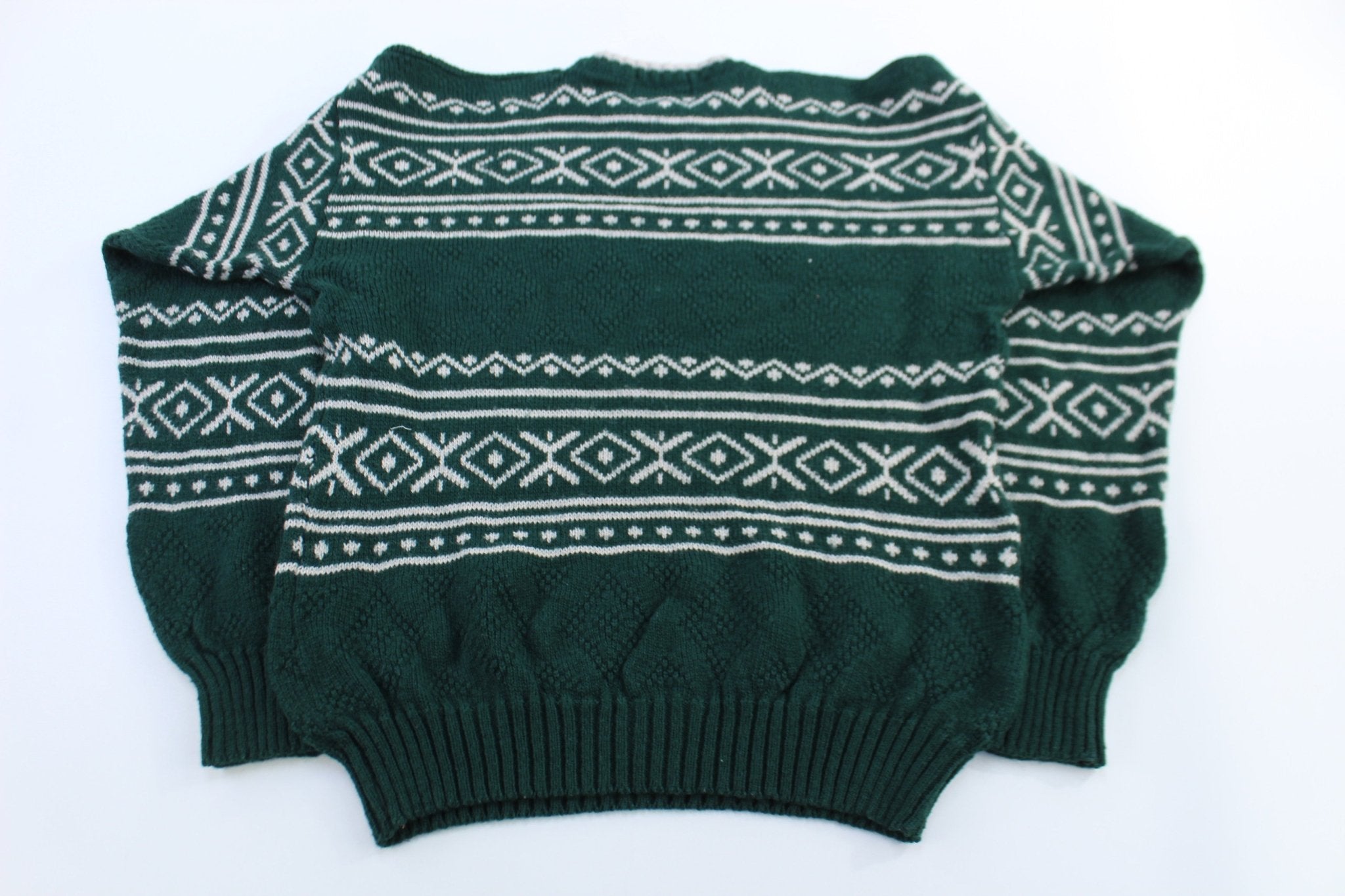90's McGregor Multipatterned Knit Sweater - ThriftedThreads.com