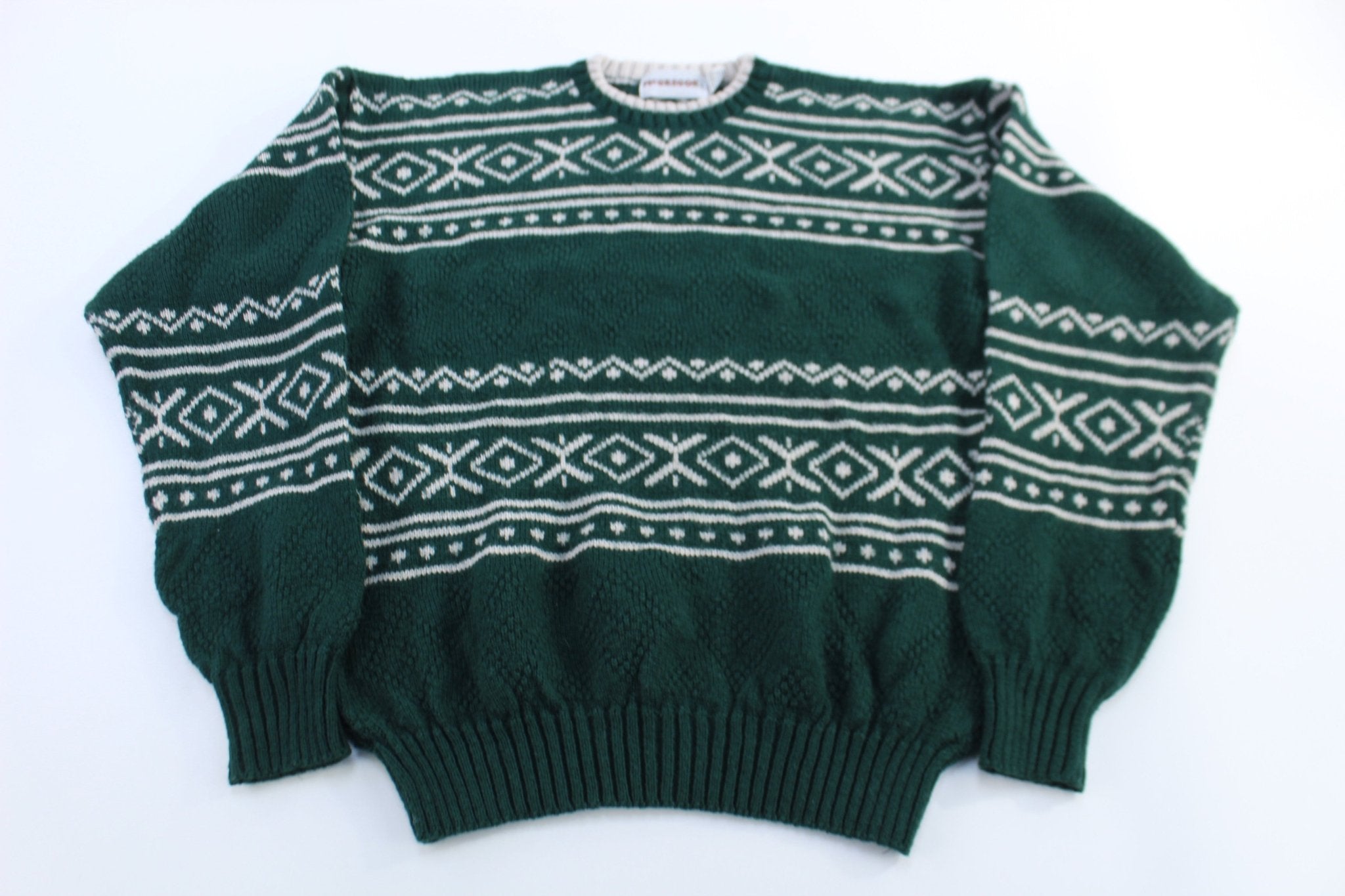 90's McGregor Multipatterned Knit Sweater - ThriftedThreads.com