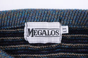 90's Megalos Multipattern Knit Sweater - Sweater - Thrifted Threads