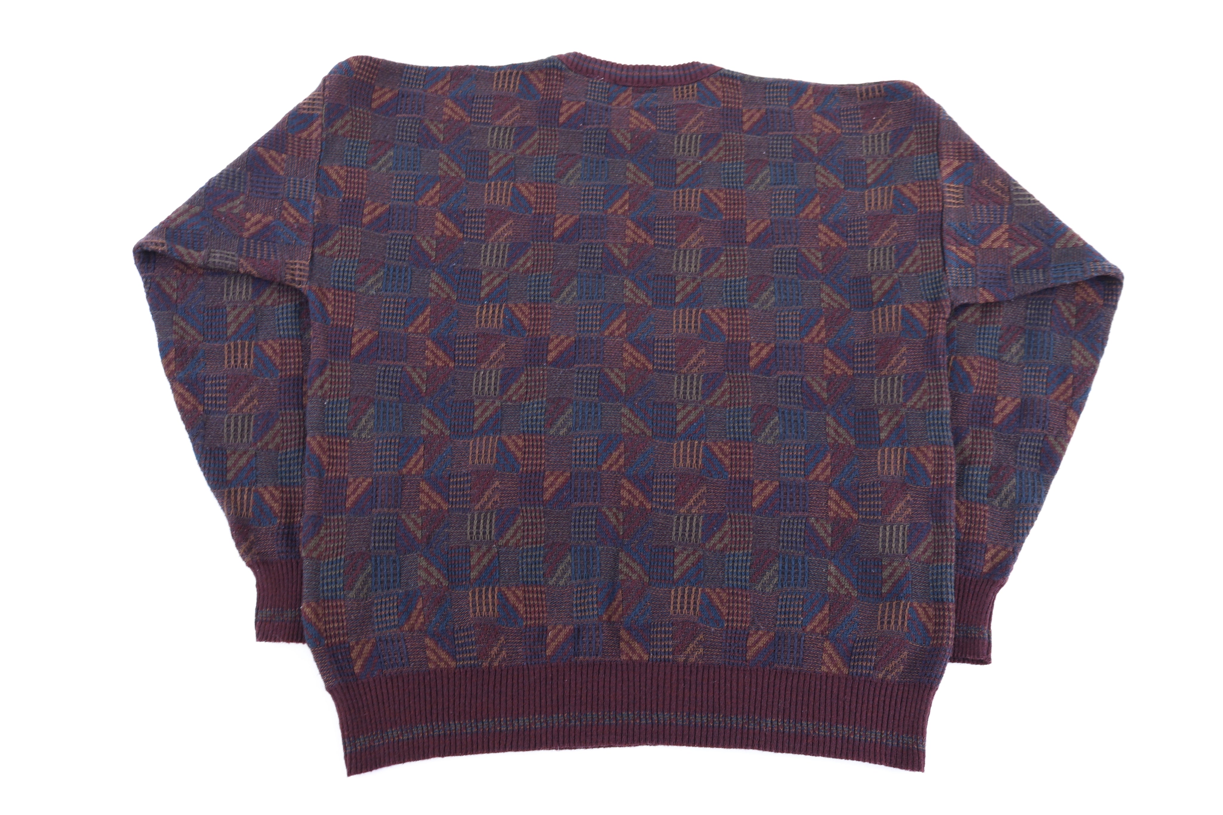 90's Methode Multipattern Knit Sweater - Sweater - Thrifted Threads