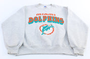 90's Miami Dolphins Football Russell Athletic Sweatshirt - ThriftedThreads.com