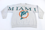 90's Miami Dolphins Football Sweatshirt - Sweatshirt - Thrifted Threads