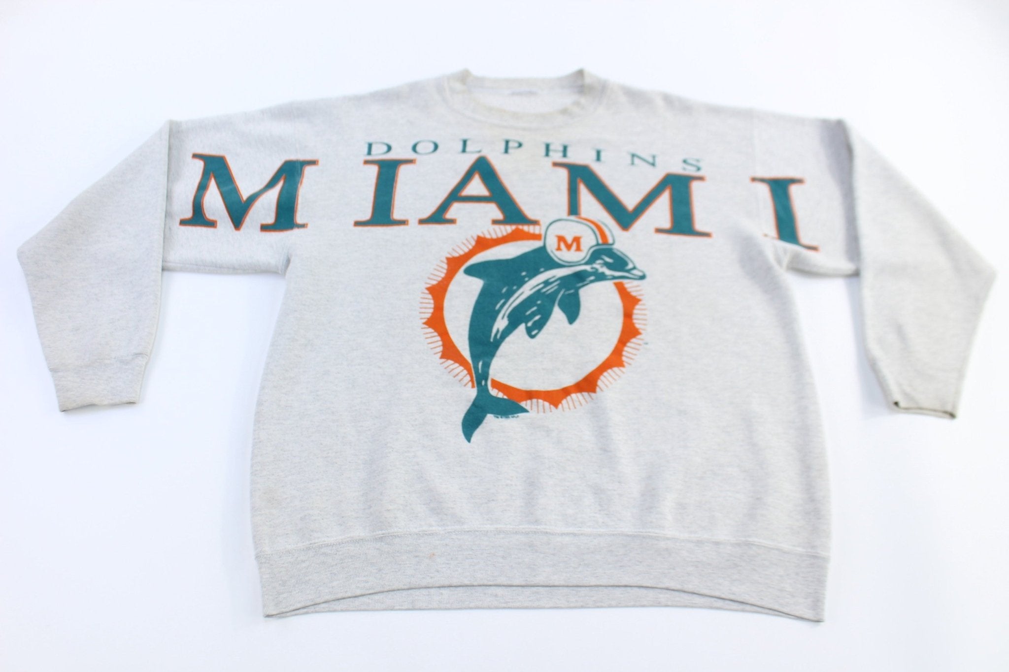 90's Miami Dolphins Football Sweatshirt - Sweatshirt - Thrifted Threads
