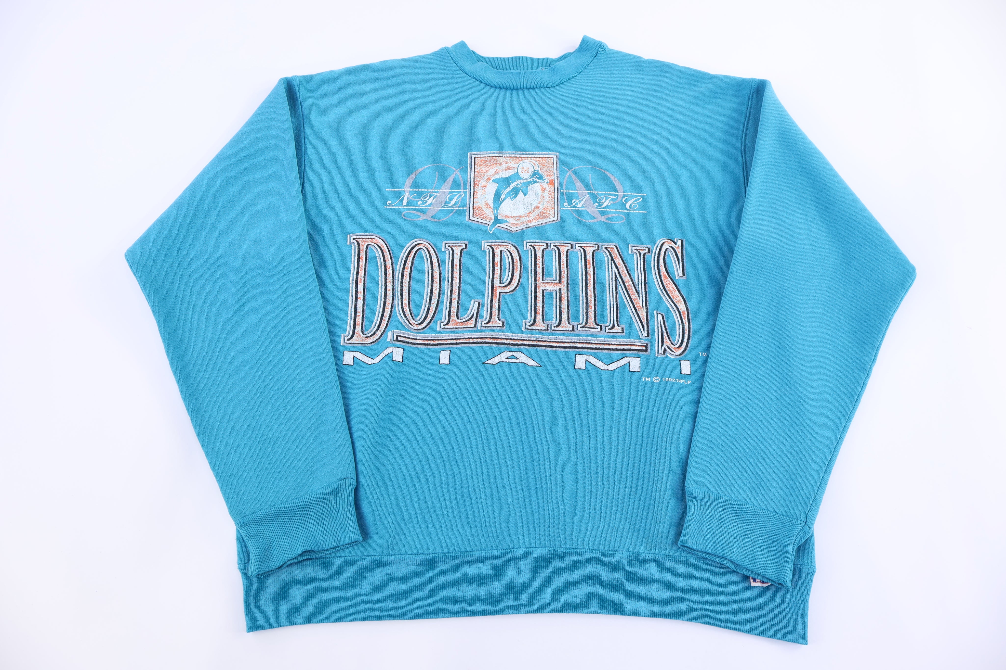 90's Miami Dolphins Football Sweatshirt - sweatshirt - Thrifted Threads