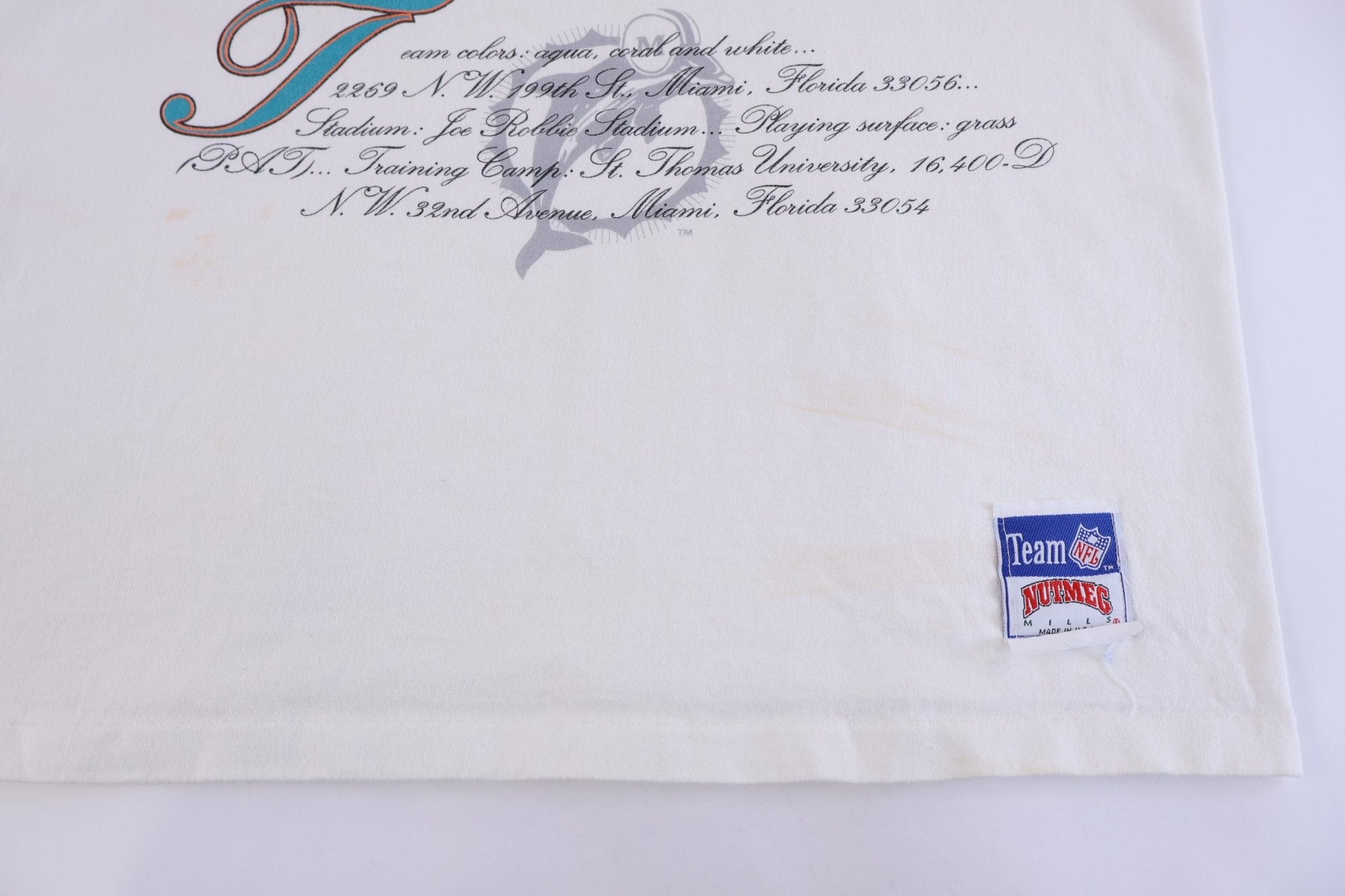 90's Miami Dolphins Football T-shirt - Shirts & Tops - Thrifted Threads
