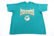90's Miami Dolphins Football T-shirt - Shirts & Tops - Thrifted Threads