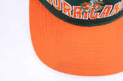 90's Miami Hurricanes Embroidered Snapback Hat - Hats - Thrifted Threads