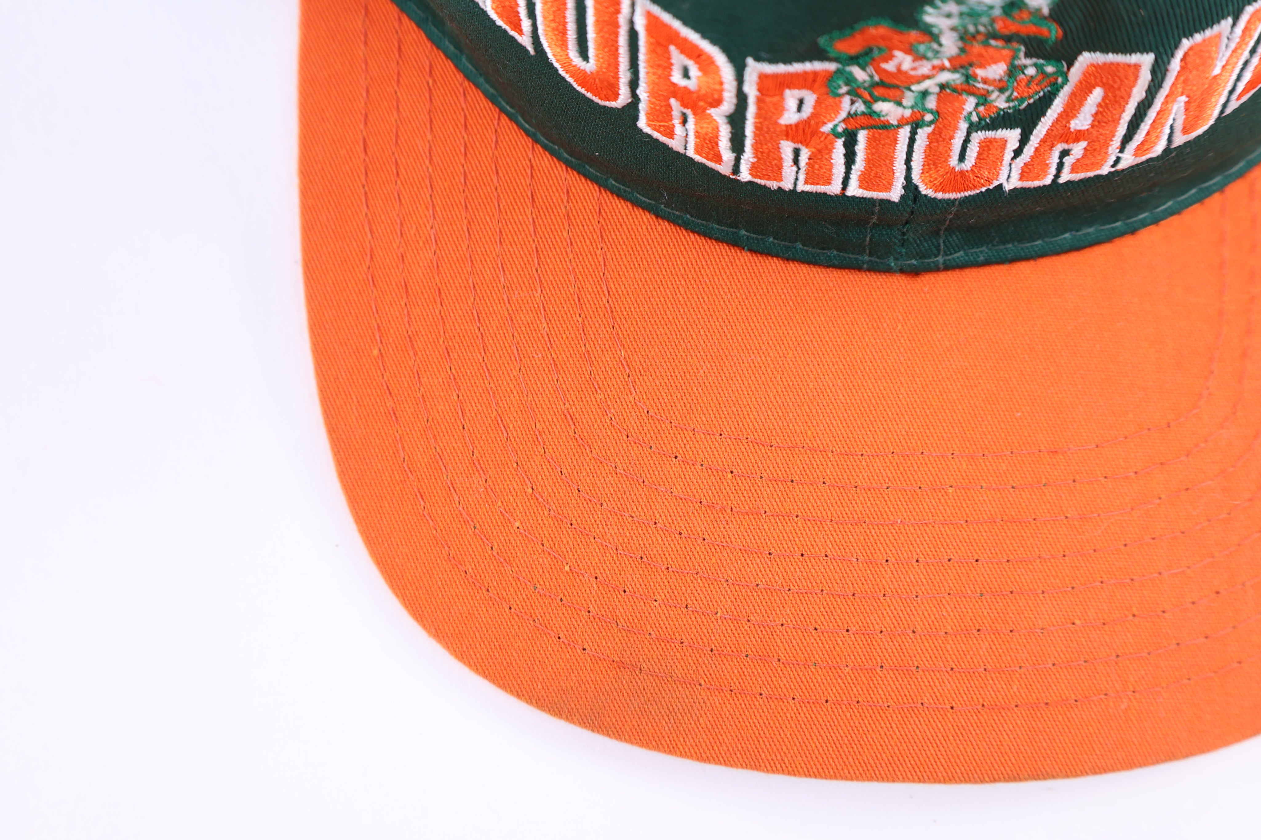 90's Miami Hurricanes Embroidered Snapback Hat - Hats - Thrifted Threads