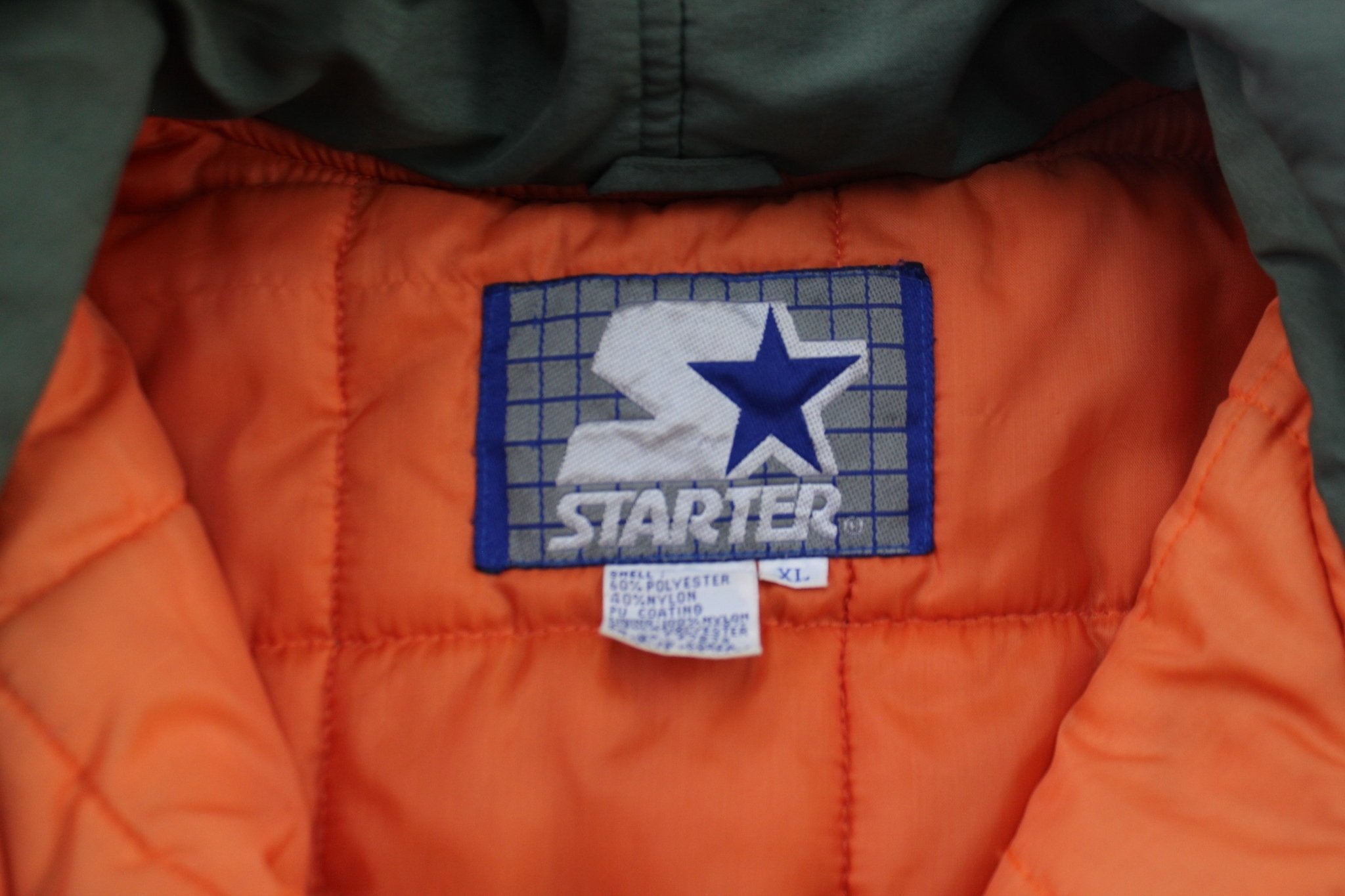 90's Miami Hurricanes Embroidered Starter Hooded Jacket - ThriftedThreads.com