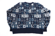90's Michael Gerald Multipattern Knit Sweater - Sweater - Thrifted Threads