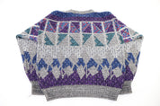 90's Michael Gerald Multipatterned Knit Sweater - Sweater - Thrifted Threads