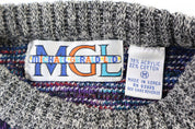 90's Michael Gerald Multipatterned Knit Sweater - Sweater - Thrifted Threads