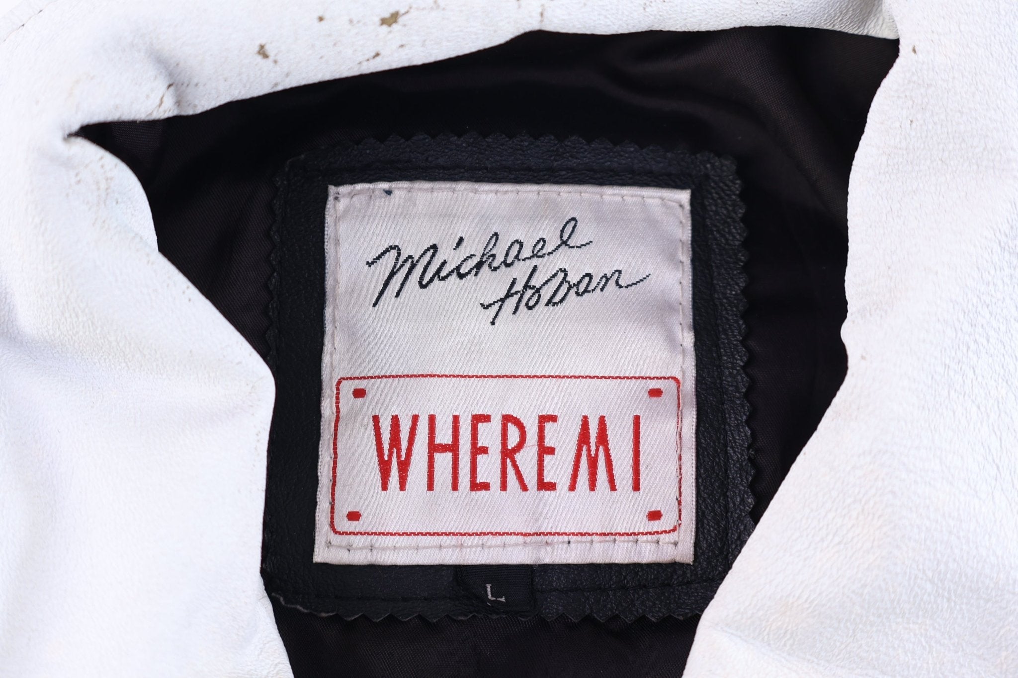 90's Michael Hoban United States Full Zip Leather Jacket - Jacket - Thrifted Threads
