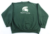 90's Michigan State Spartans Embroidered Sweatshirt - Sweatshirt - Thrifted Threads