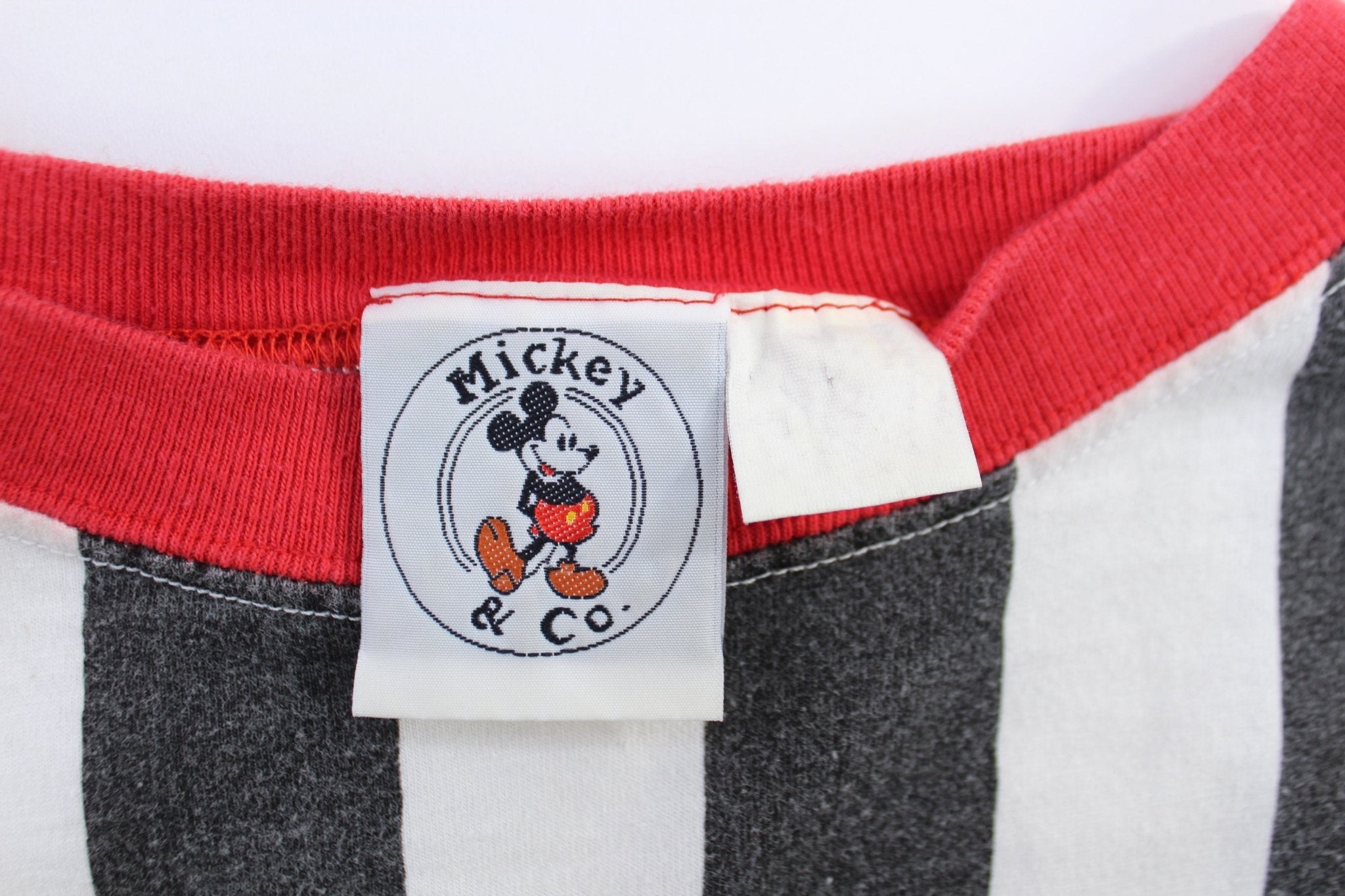 90's Mickey & Co. Mickey Sport Striped T-Shirt - ThriftedThreads.com