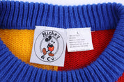 90's Mickey & Co Multicolor Knit Sweater - Sweater - Thrifted Threads