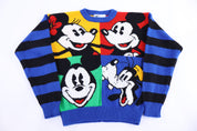 90's Mickey & Co Multicolor Knit Sweater - Sweater - Thrifted Threads