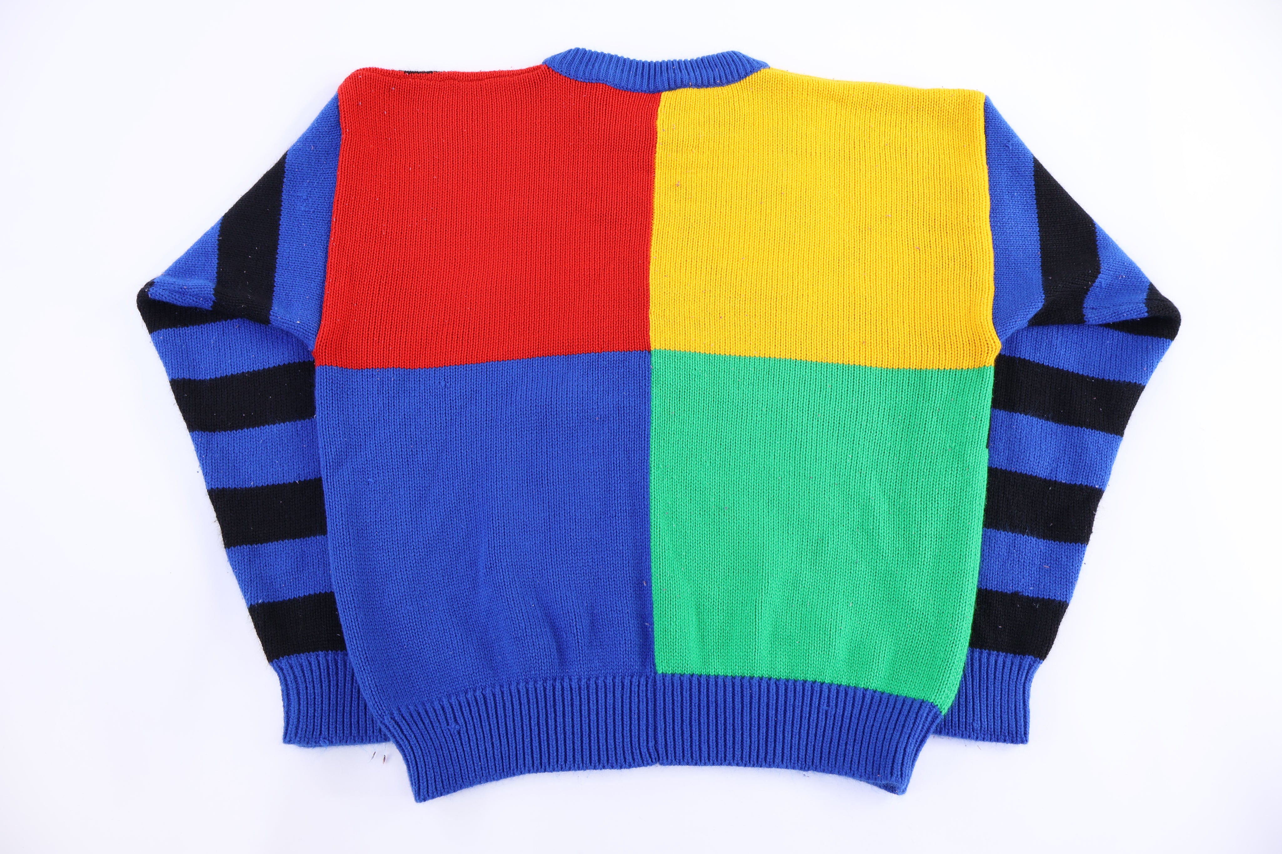 90's Mickey & Co Multicolor Knit Sweater - Sweater - Thrifted Threads