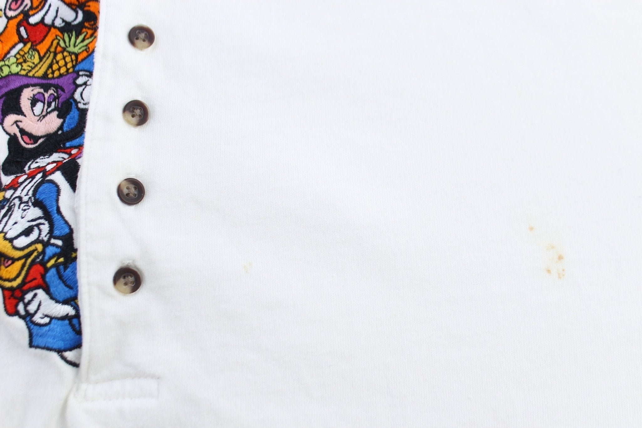 90's Mickey & Friends Embroidered Graphic T-shirt - Button Ups/Downs - Thrifted Threads