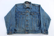 90's Mickey Inc Dark Wash Denim Jacket - Jacket - Thrifted Threads
