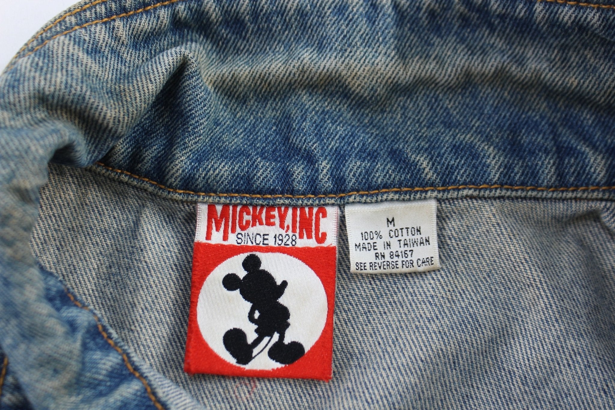 90's Mickey Inc Dark Wash Denim Jacket - Jacket - Thrifted Threads