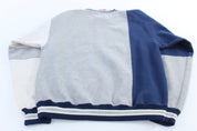 90's Mickey Inc Embroidered Disney University Colorblock Sweatshirt - ThriftedThreads.com