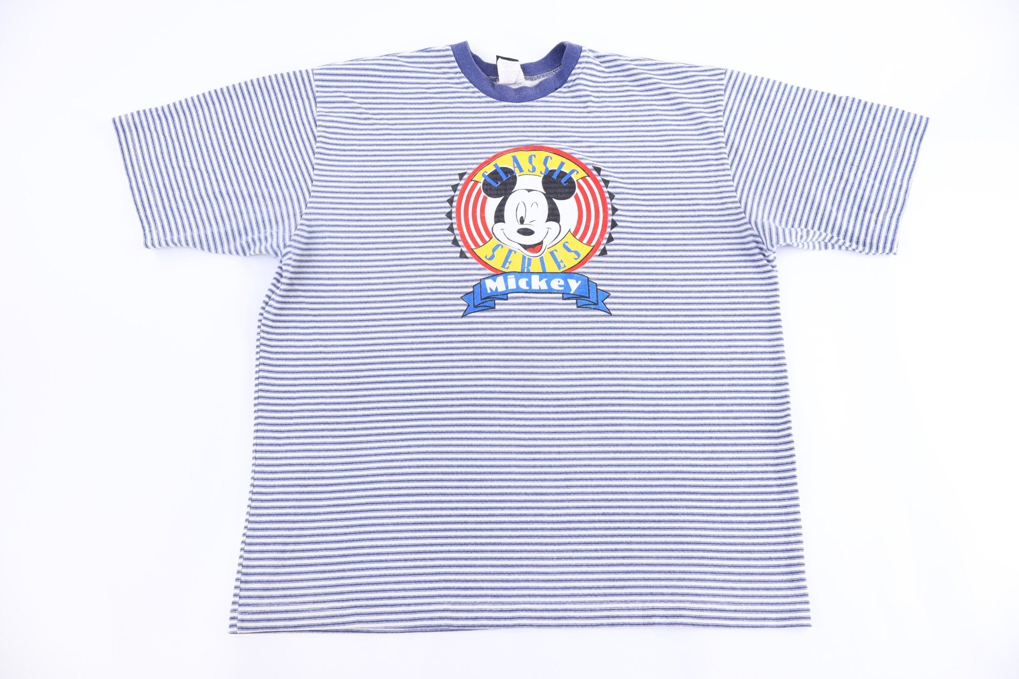 90's Mickey Mouse Classic Series Striped T-shirt - Shirts & Tops - Thrifted Threads