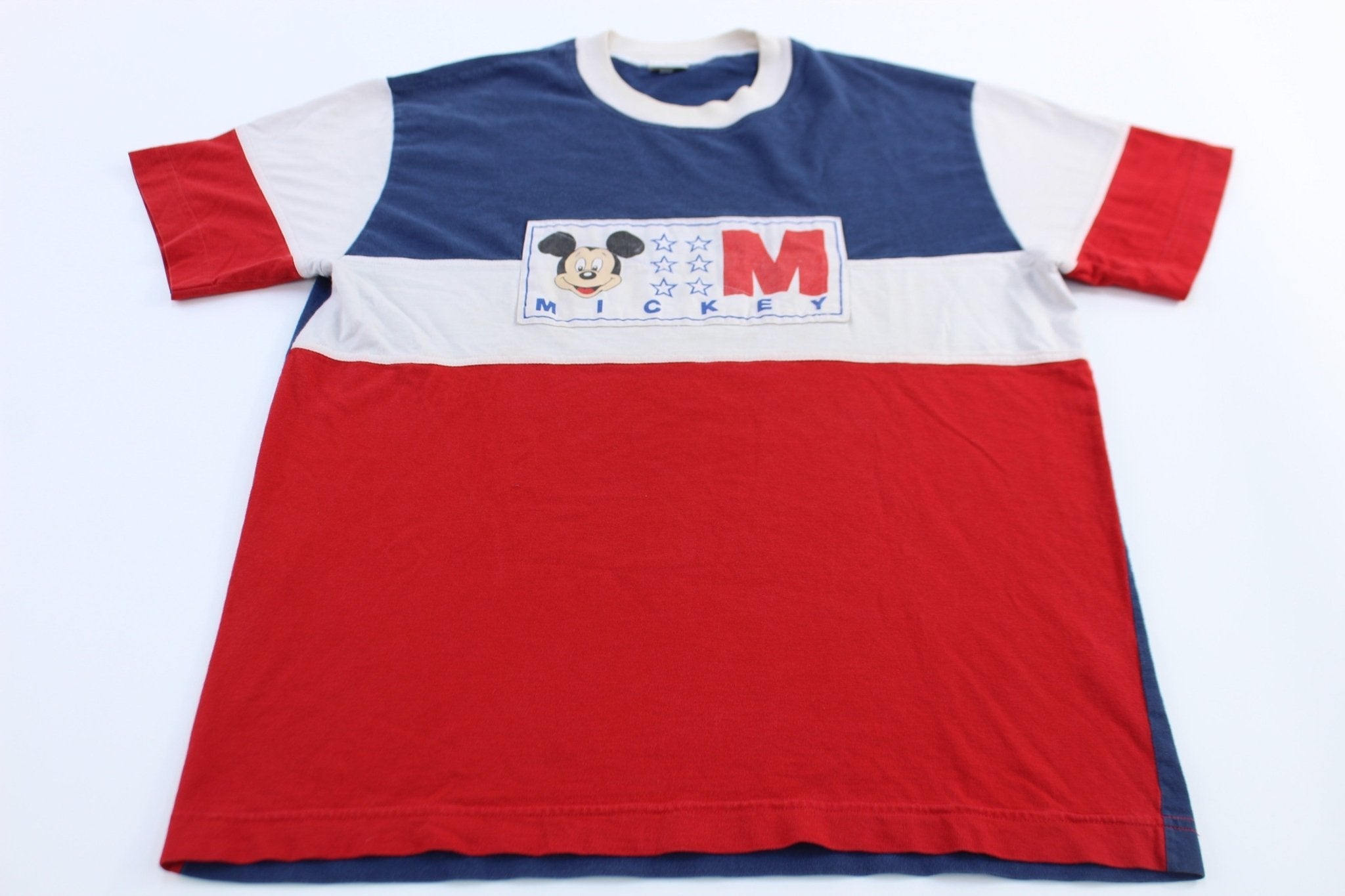90's Mickey Mouse Colorblock T-Shirt - T-Shirts - Thrifted Threads