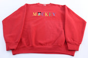 90's Mickey Mouse Embroidered Sweatshirt - ThriftedThreads.com