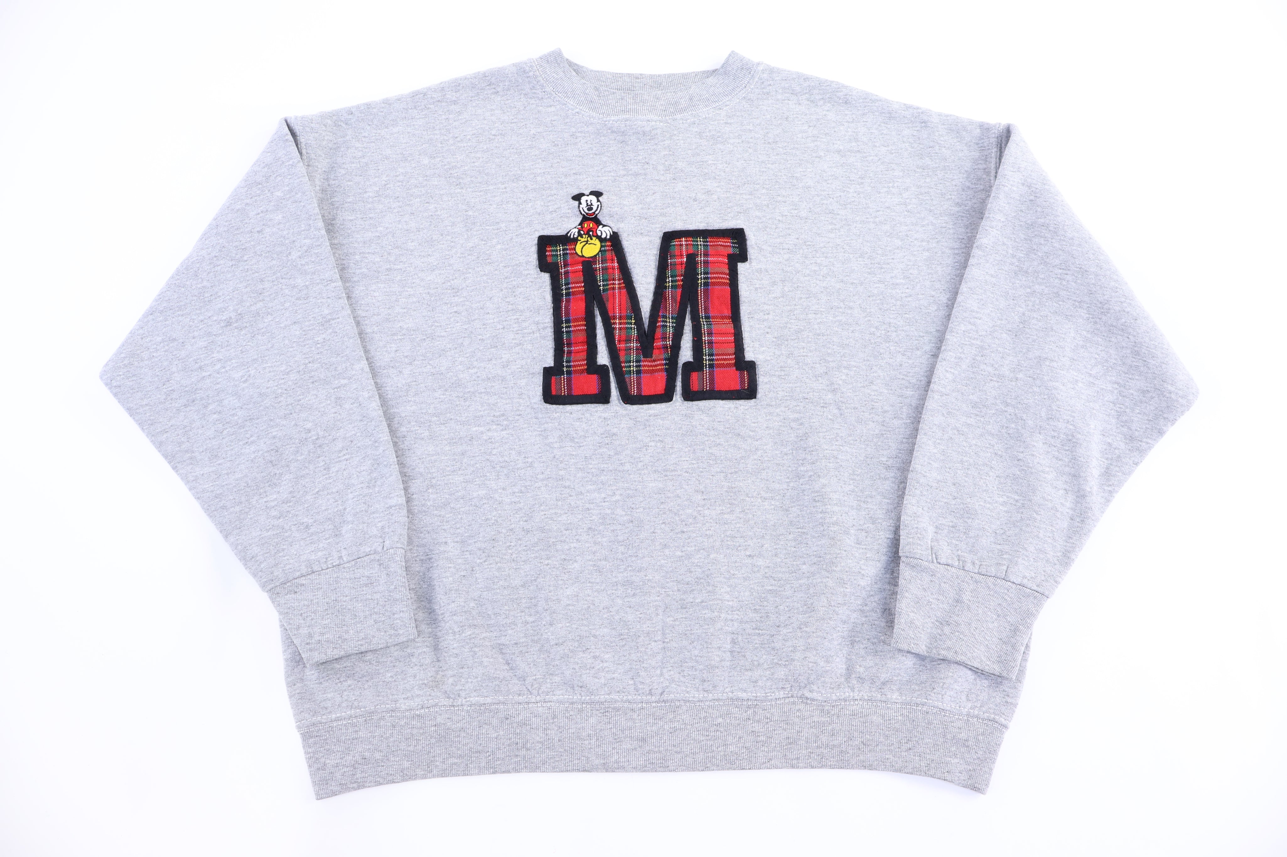 90's Mickey Mouse Embroidered Sweatshirt - Sweatshirt - Thrifted Threads