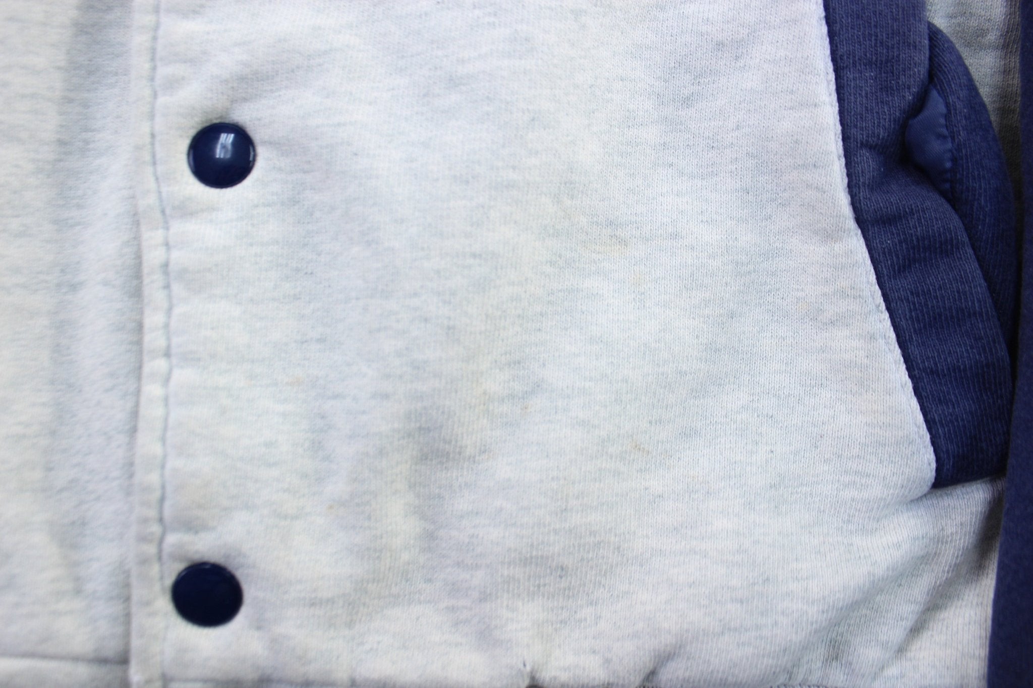 90's Mickey Mouse Embroidered Varsity Jacket - Jacket - Thrifted Threads