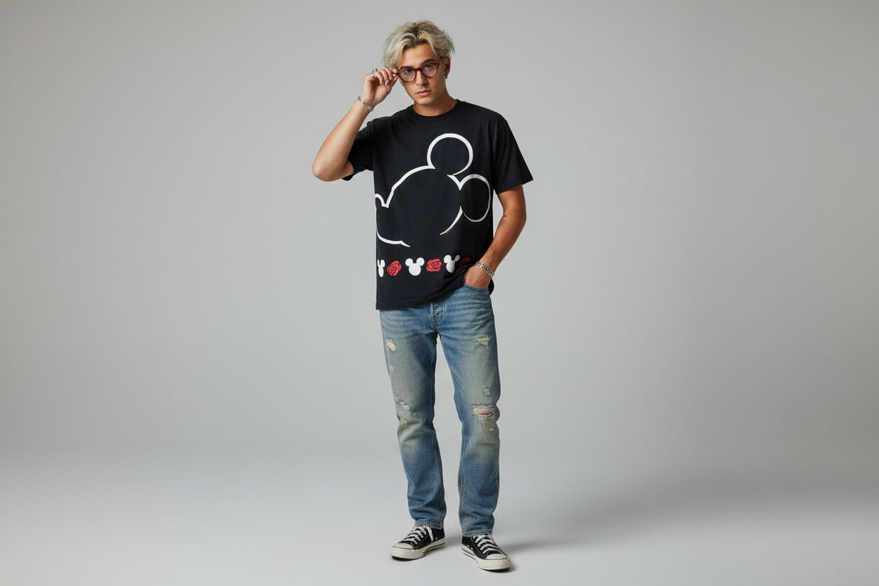 90's Mickey Mouse Graphic T-shirt - ThriftedThreads.com